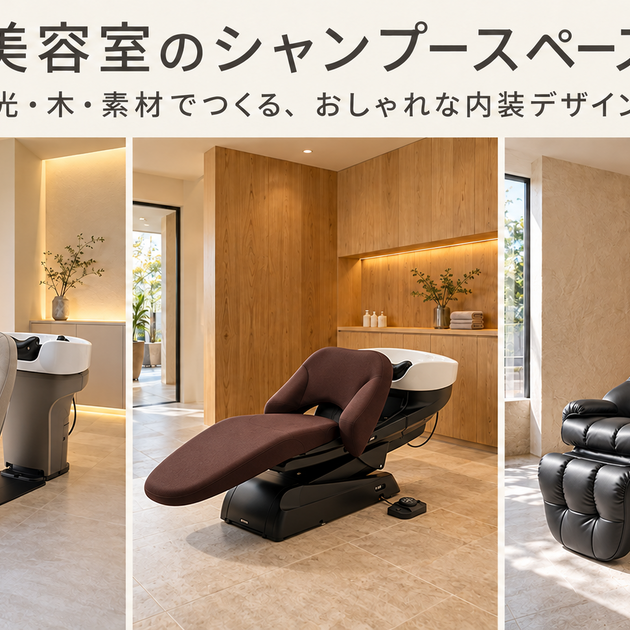 画像8076：美容室のシャンプースペース｜光・木・素材でつくる、おしゃれな内装デザイン