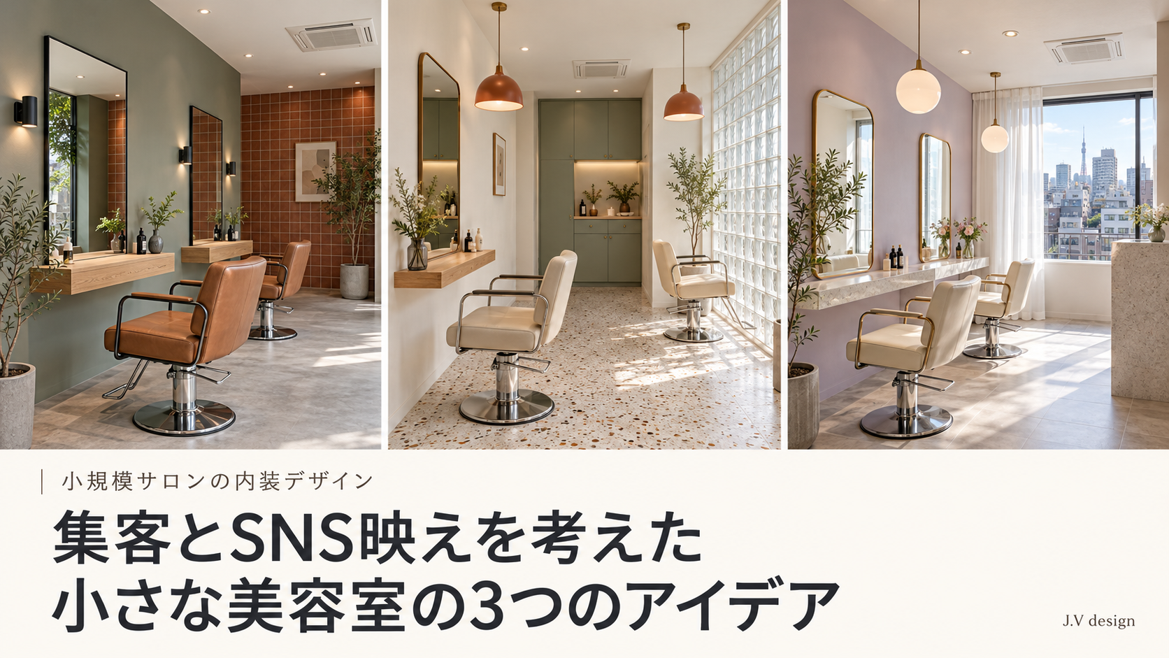 小規模サロンの内装デザイン｜集客とSNS映えを考えた、小さな美容室の3つのアイデア